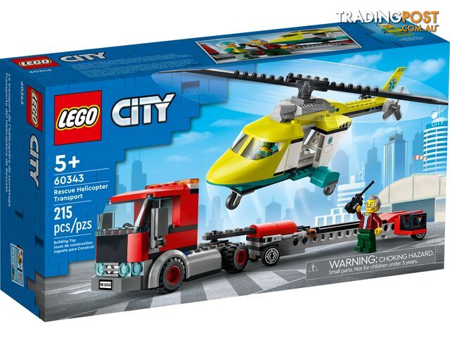 LEGO 60343 Rescue Helicopter Transport - City - 5702017161150