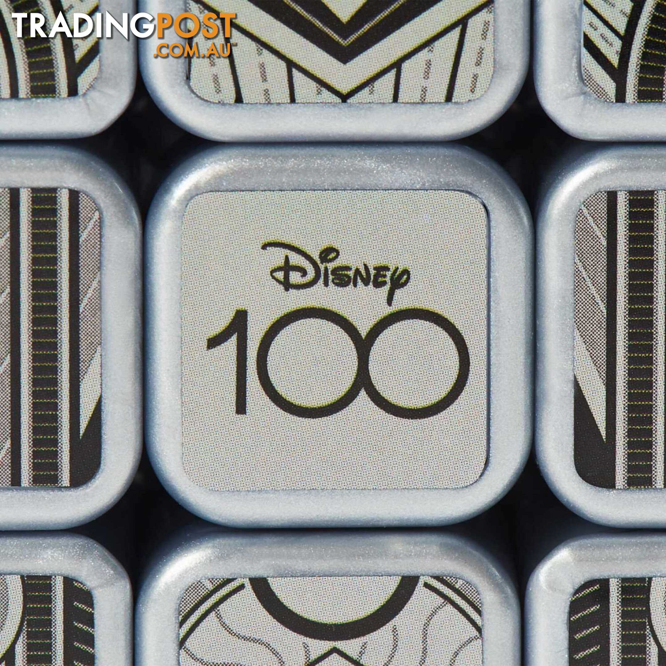 Rubiks - Disney 100th Anniversary Metallic Platinum 3x3 Cube - Si6068390 - 778988501818