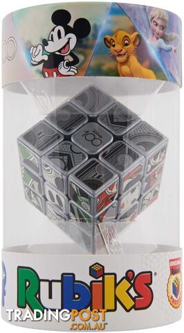 Rubiks - Disney 100th Anniversary Metallic Platinum 3x3 Cube - Si6068390 - 778988501818