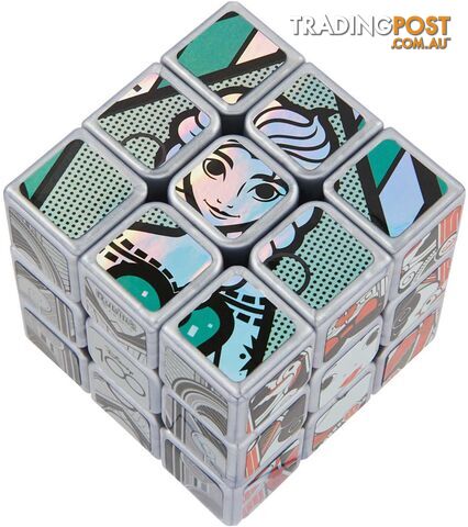 Rubiks - Disney 100th Anniversary Metallic Platinum 3x3 Cube - Si6068390 - 778988501818