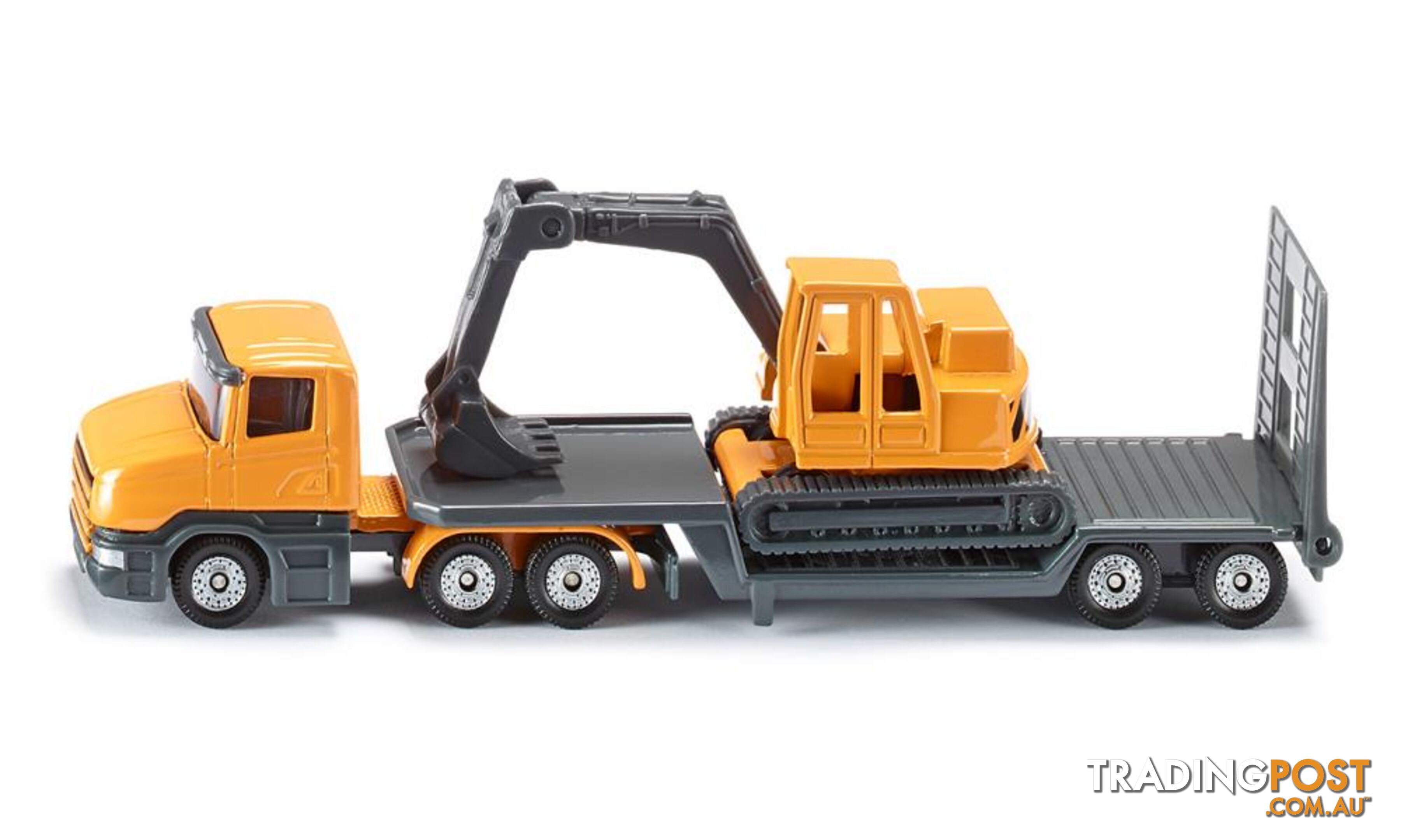 Siku - Low Loader With Excavator Transport  Load-up  Si1611 - 4006874016112