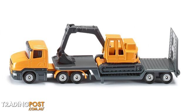 Siku - Low Loader With Excavator Transport  Load-up  Si1611 - 4006874016112