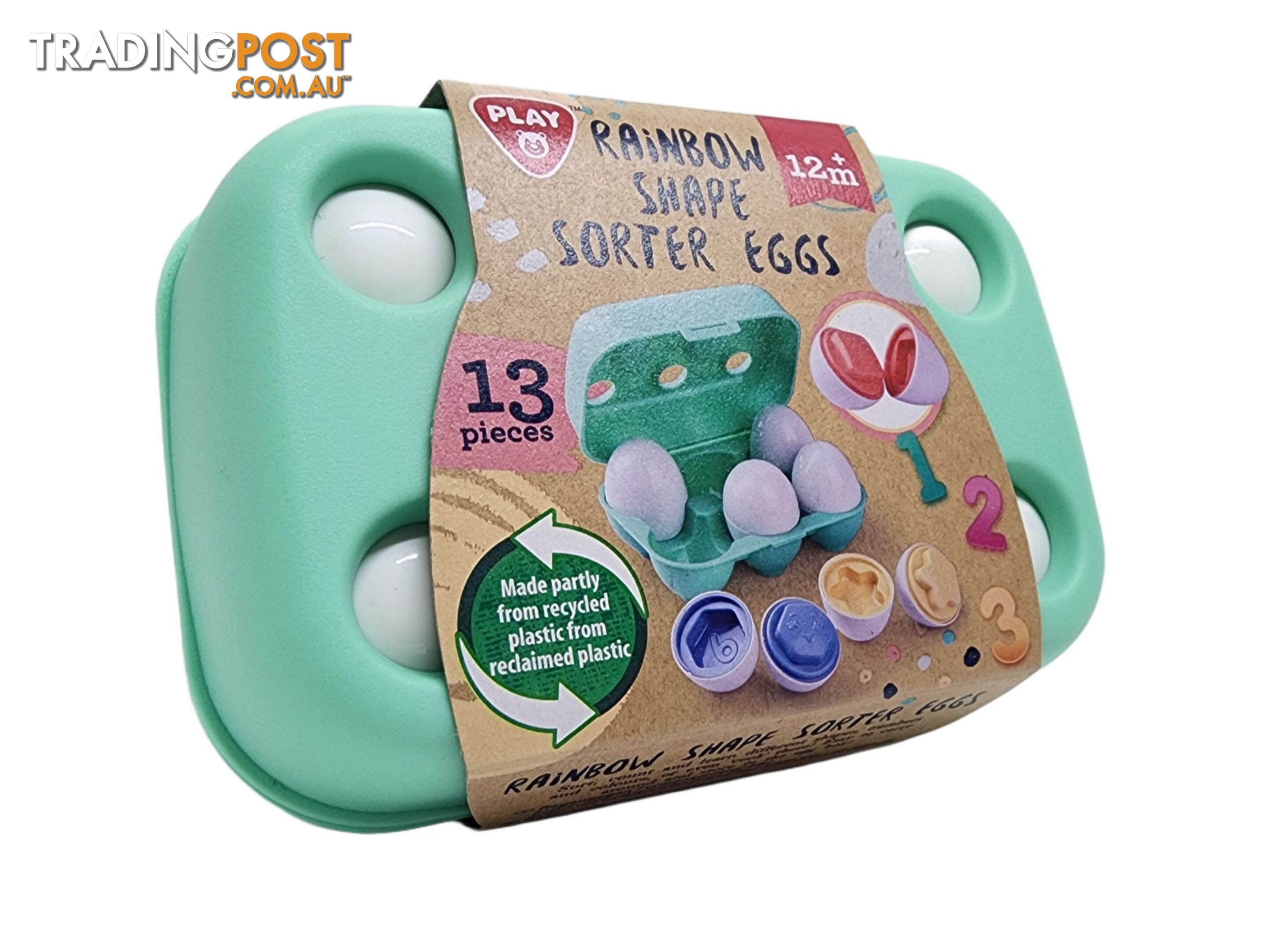 Playgo Toys Ent. Ltd - Rainbow Shape Sorter Eggs - Art16790 - 4892401048004