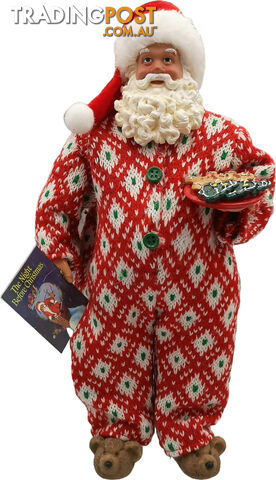Cotton Candy - Xmas Santa Claus Pyjamas With Book Ornamental Figure - Ccxrs56 - 9353468018294
