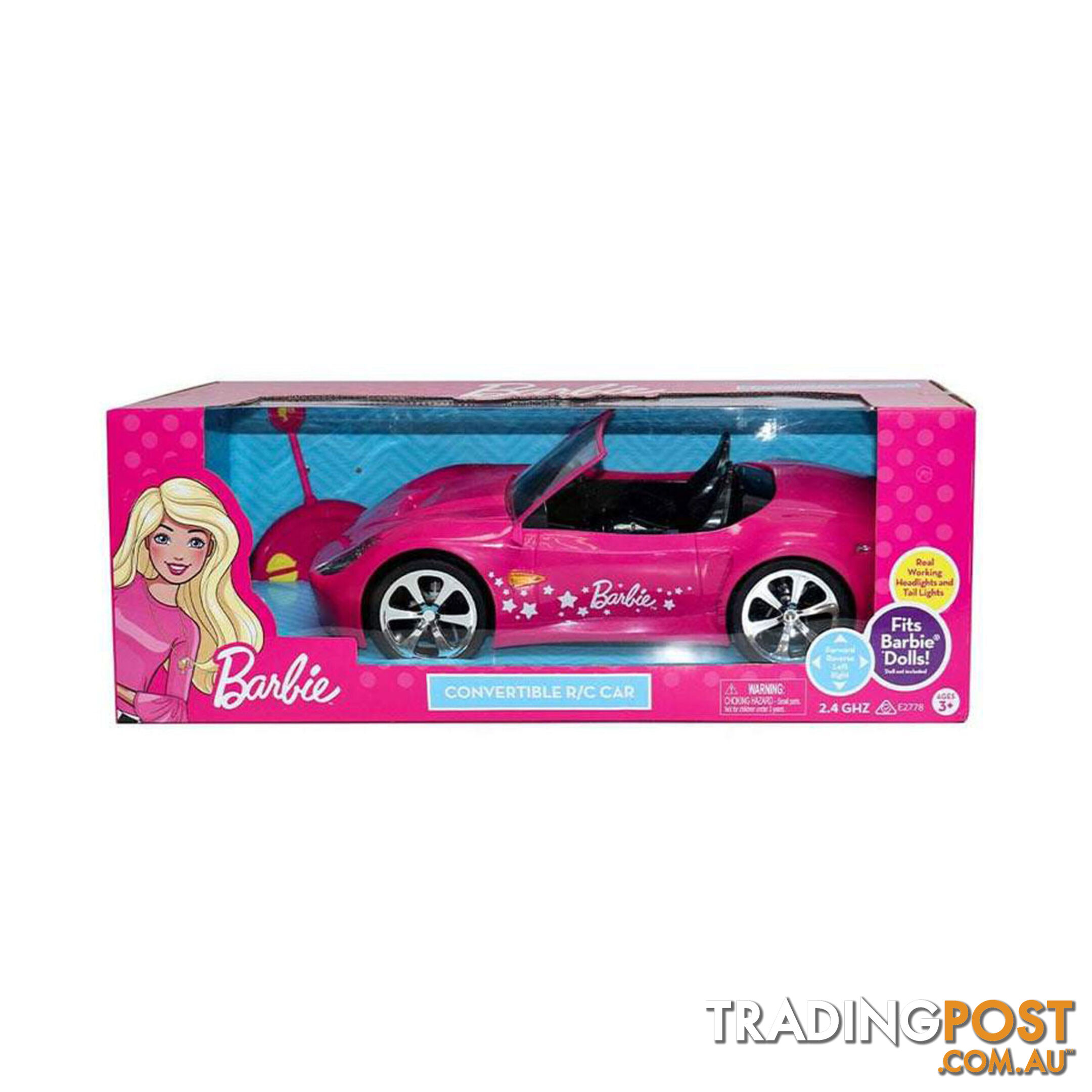 Barbie Rc Car Convertible - Hs78562 - 9317454785621