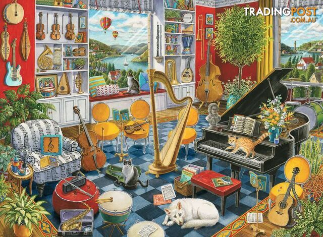 Ravensburger - The Music Room Jigsaw Puzzle 500pc Rb16836 - 4005556168361