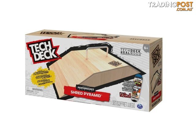 Tech Deck - Wooden Shred Pyramid Ramp - Si6063827 - 778988418208