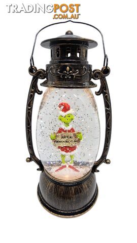 Cotton Candy - Xmas Dr. Seuss Grinch â€˜ Have A Grinchtastic Day â€™ Brass Lantern - Cczxgr53up - 9353468016849