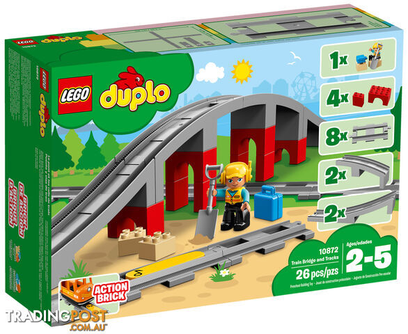 LEGO 10872 Train Bridge  & Track   - DUPLO - 5702016117240