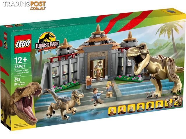 LEGO 76961 Visitor Center: T. rex & Raptor Attack - Jurassic World - 5702017421964