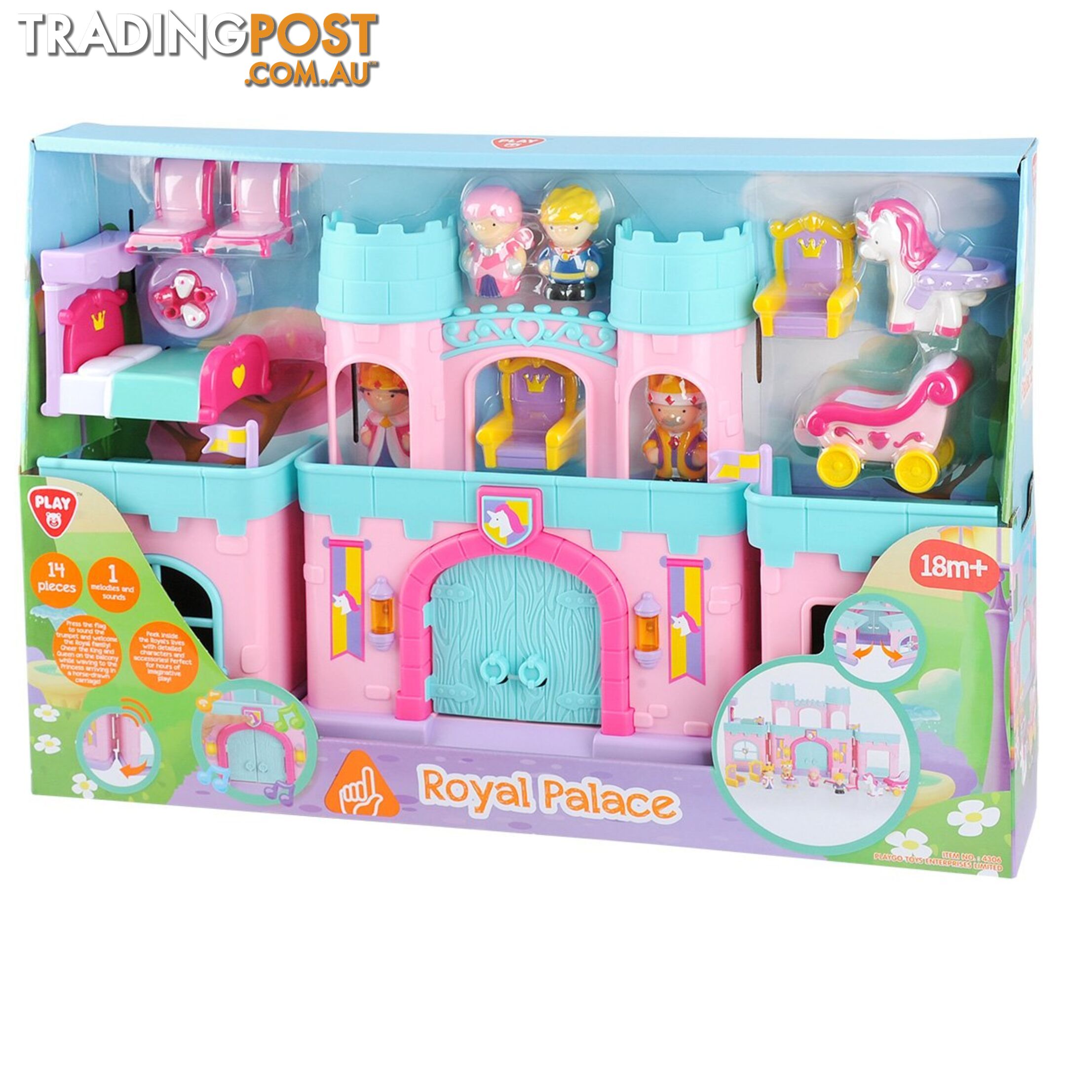 Battery Operated Royal Palace  Playgo Toys Ent. Ltd Art65499 - 4892401043061