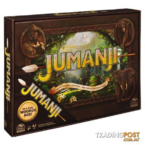 Jumanji Game Refresh Wooden Box Set - Spin Master - Si6061779 - 778988372852