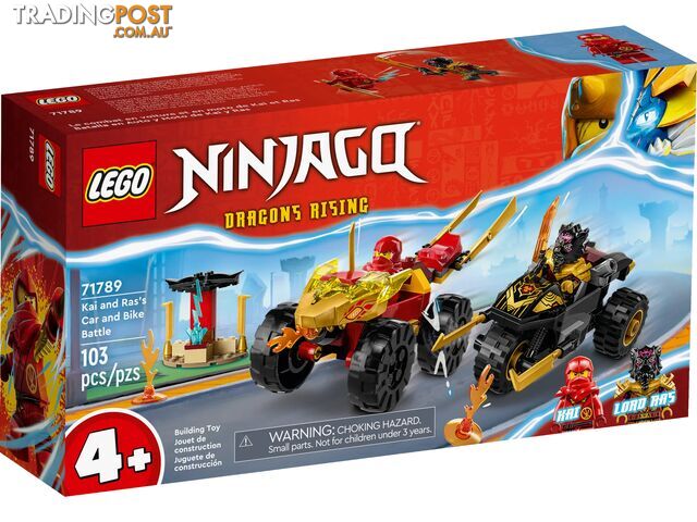 LEGO 71789 Kai and Ras's Car and Bike Battle - Ninjago 4+ - 570201741304