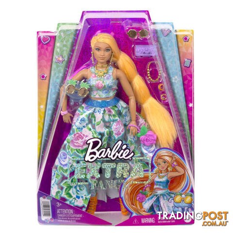 Barbie Extra Fancy Doll - Floral 2 Piece Gown - Mahhn14 - 194735072552