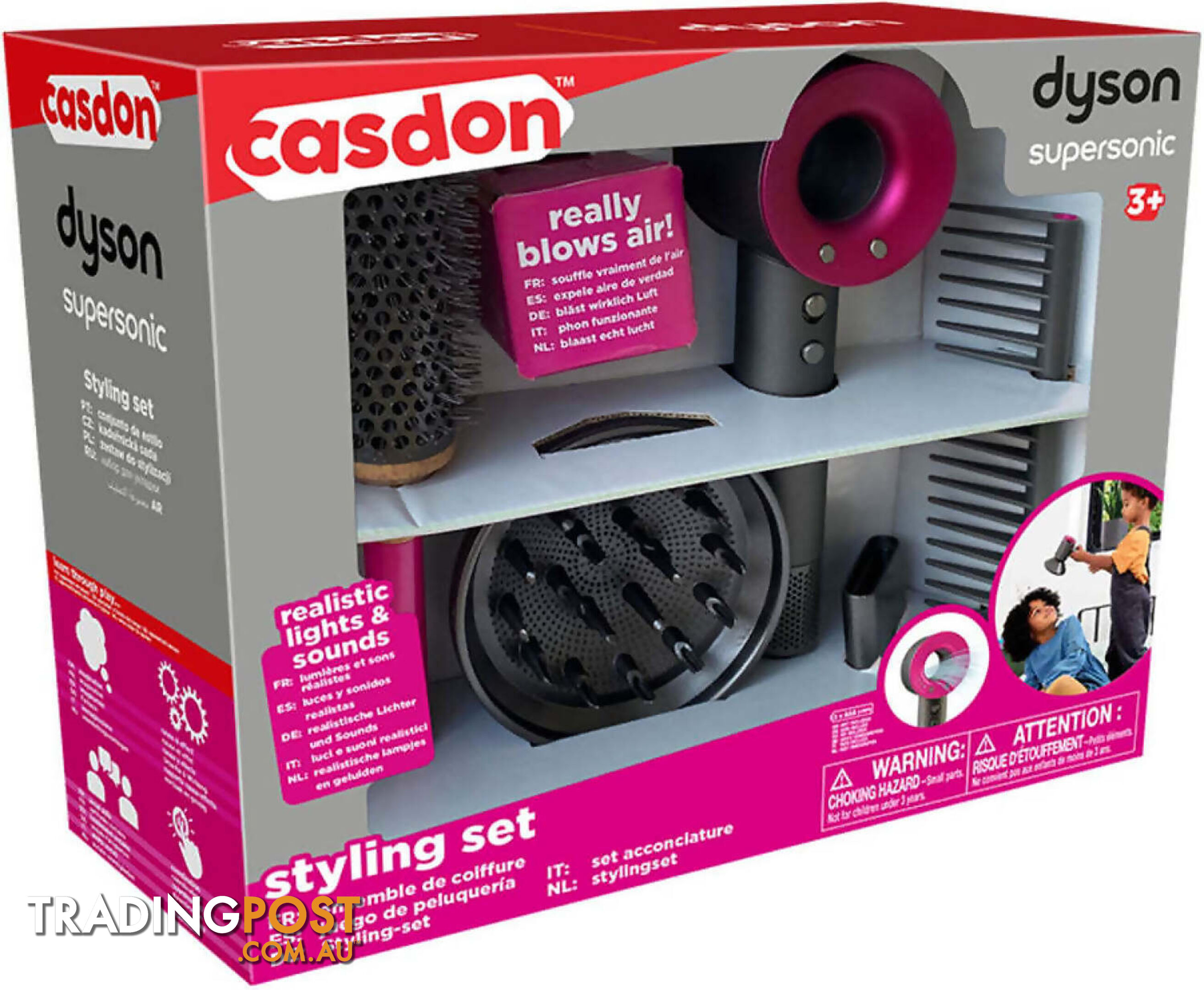 Dyson - Supersonic Toy Styling Set - Casdon - Ajcas73250 - 5011551000222