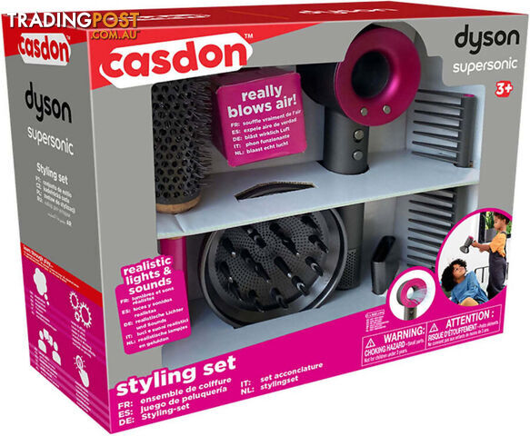 Dyson - Supersonic Toy Styling Set - Casdon - Ajcas73250 - 5011551000222