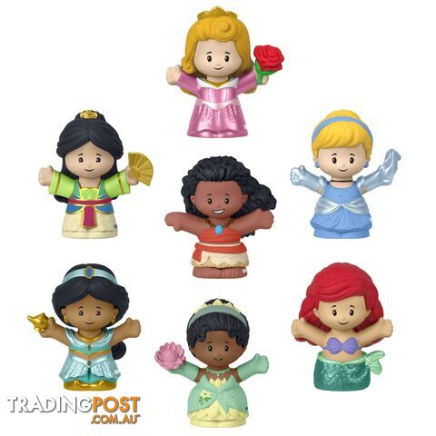Fisher-Price Little People Disney Princess Toys 7-figure Pack For Toddlers And Preschool Kids - Mahjw75 - 0194735096688