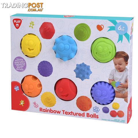Rainbow Textured Balls Playgo Ent. Ltd. - ART63945 - 4892401024039