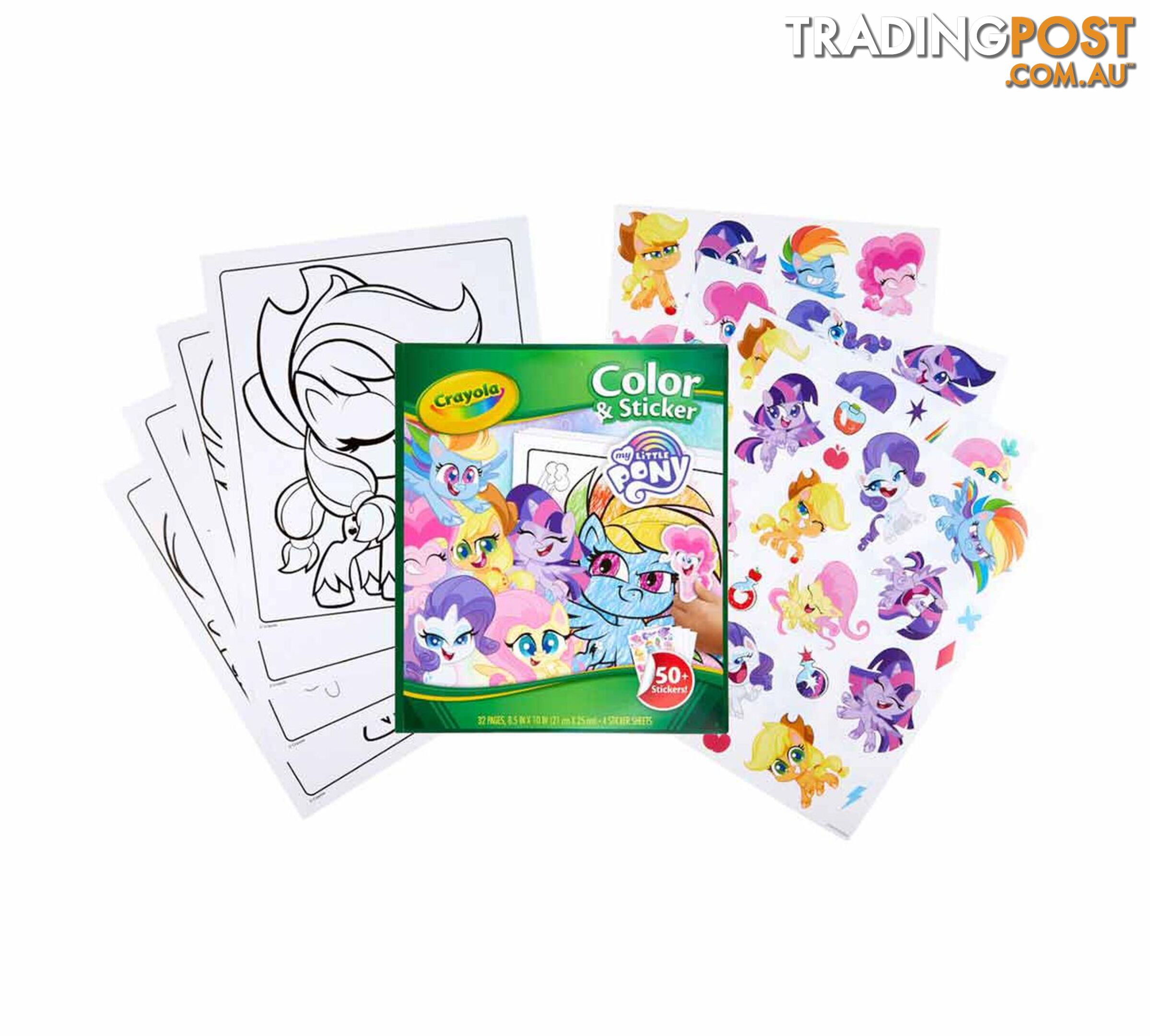 Crayola - My Little Pony Color And Sticker Book - Bs042631 - 071662026318