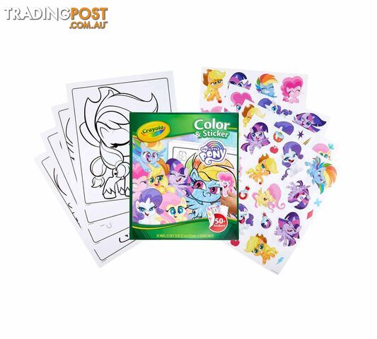 Crayola - My Little Pony Color And Sticker Book - Bs042631 - 071662026318