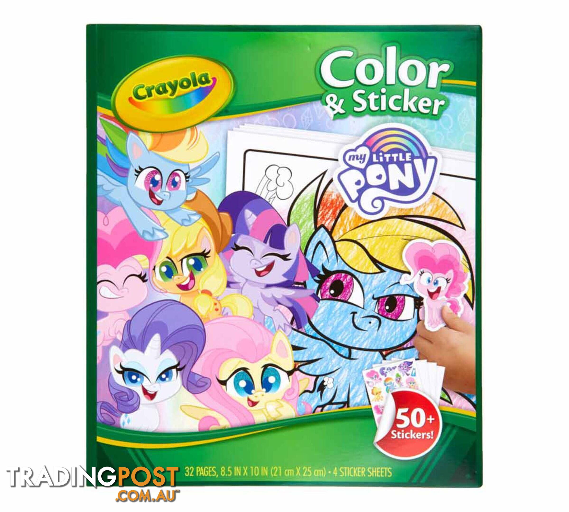 Crayola - My Little Pony Color And Sticker Book - Bs042631 - 071662026318