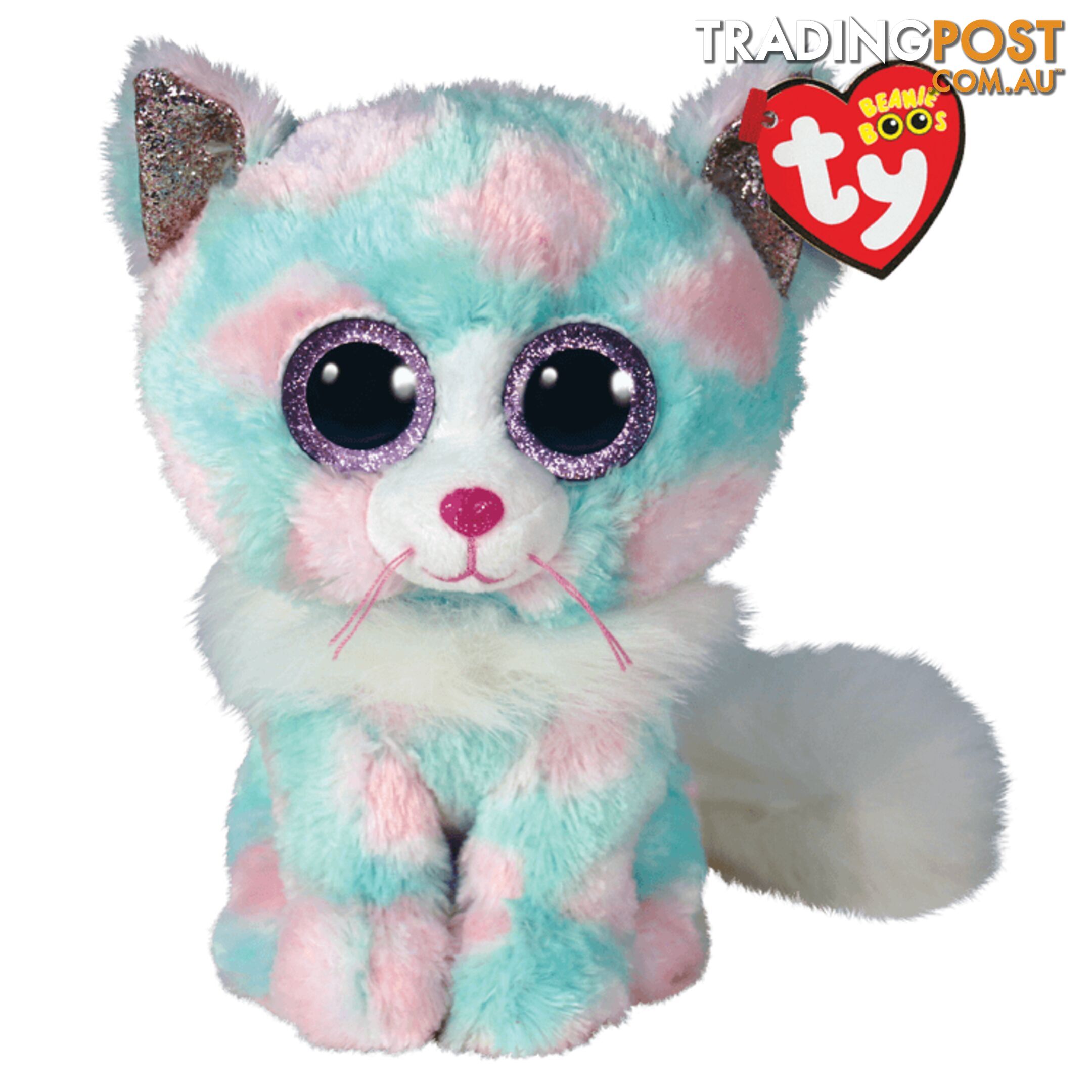 Ty Beanie Boos - Opal - Pastel Cat 15cm Small - 008421363766