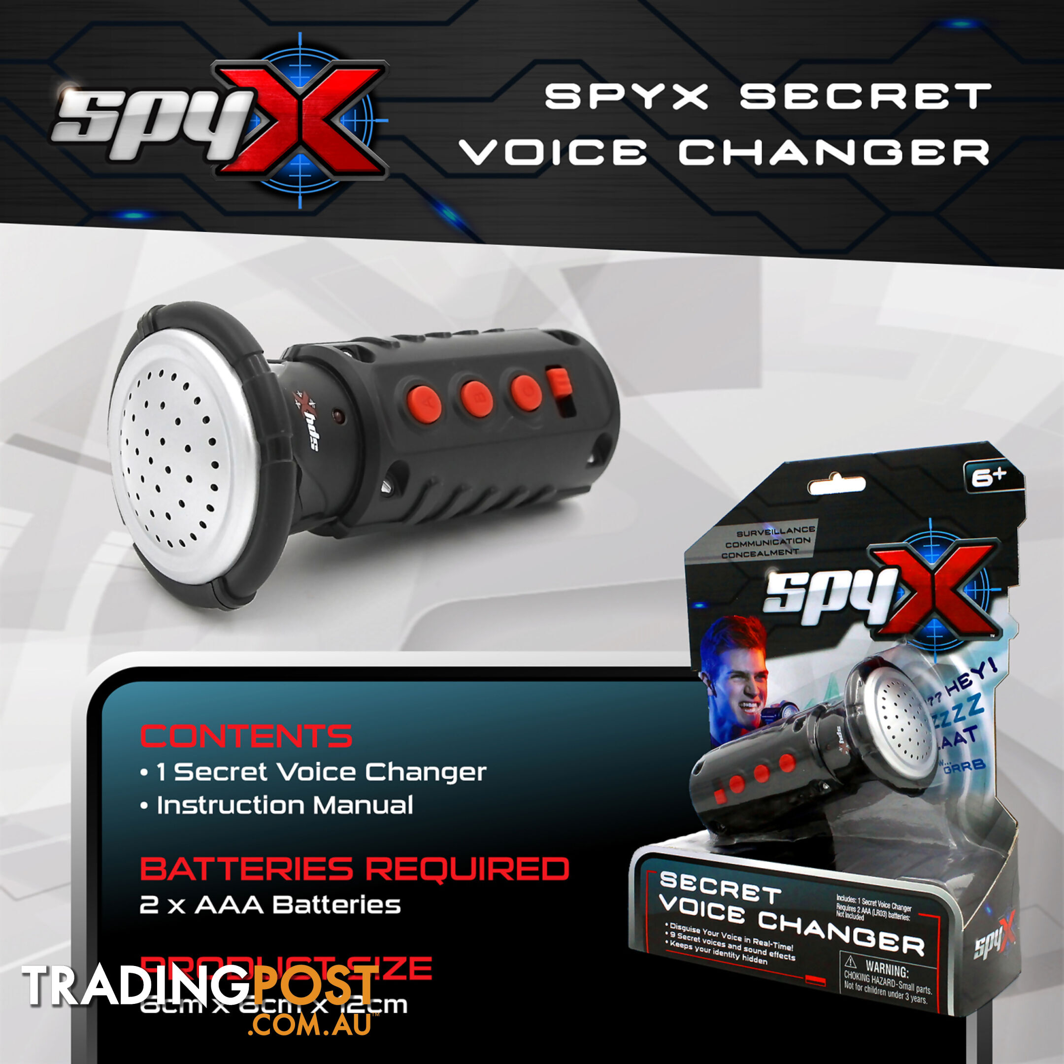 SpyX - Secret Voice Changer - Gdatm10537 - 840685105375