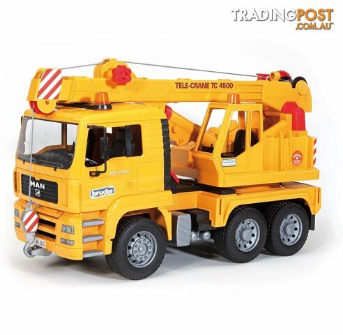 Bruder Man Crane Truck (without Light And Sound Module) - Bruder Construction 02754 - 4001702027544