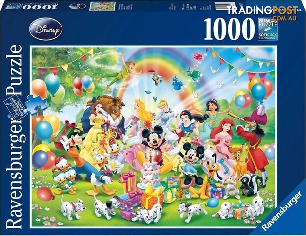 Ravensburger - Disney Mickeys Birthday Jigsaw Puzzle 1000pc - Mdrb190195 - 4005556190195