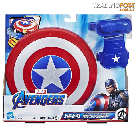 Avengers Captain America Magnetic Shield And Gauntlet - Hbb9944 - 630509807765