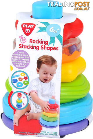 Playgo Toys Ent. Ltd. - Rocking Stacking Shapes - Art65458 - 4892401016782