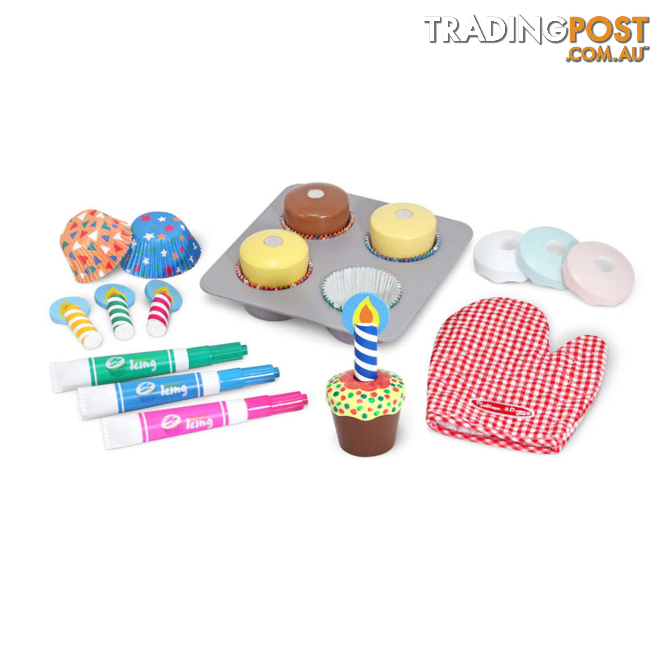 Melissa & Doug - Bake & Decorate Cupcake Set - Mdmnd4019 - 000772040198