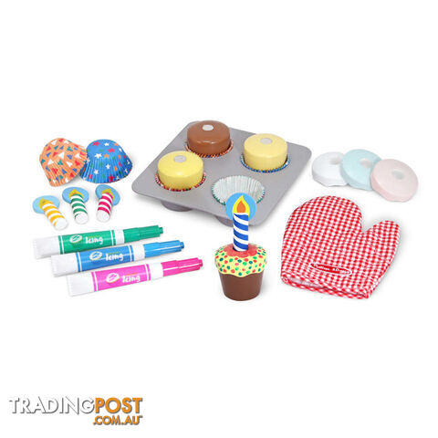 Melissa & Doug - Bake & Decorate Cupcake Set - Mdmnd4019 - 000772040198