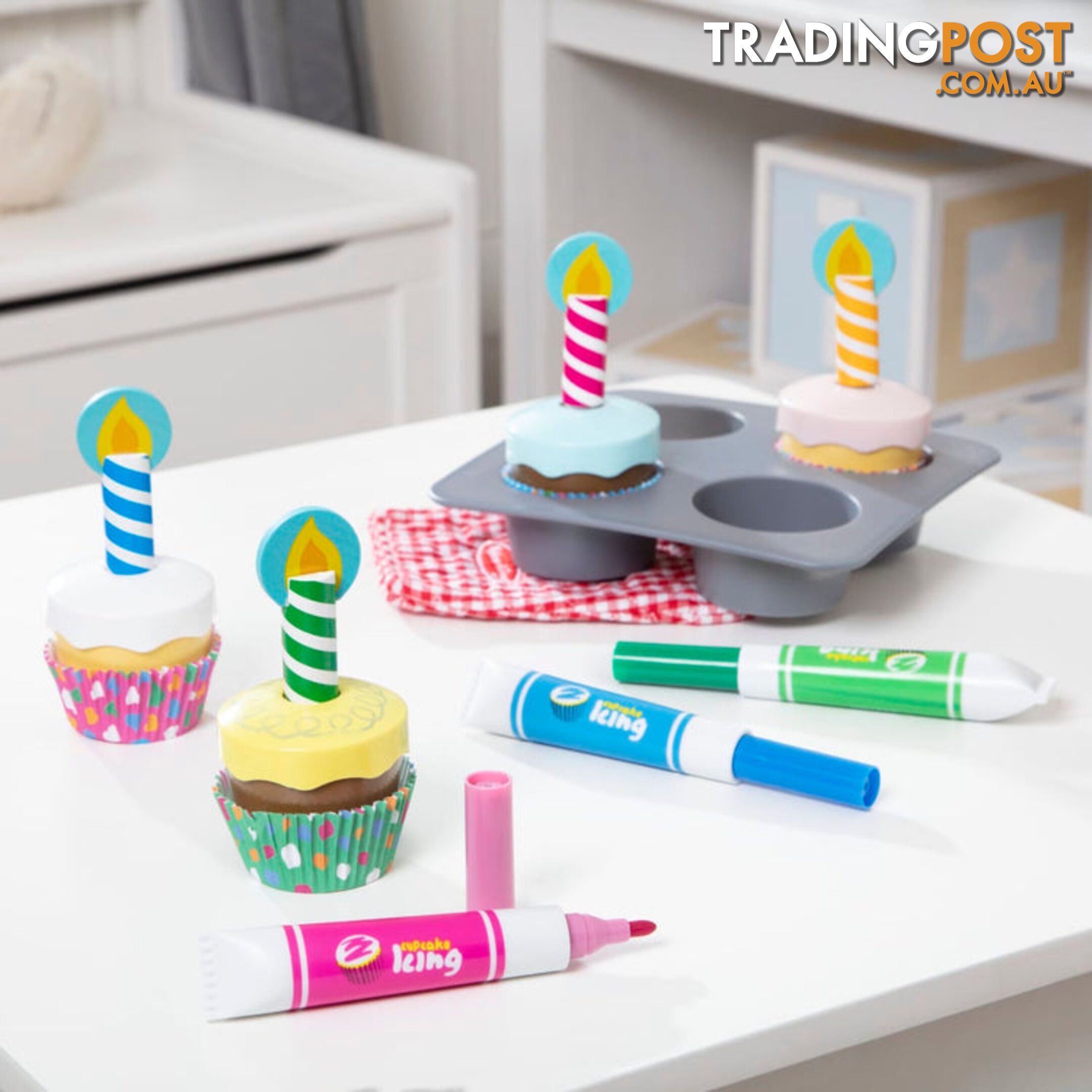 Melissa & Doug - Bake & Decorate Cupcake Set - Mdmnd4019 - 000772040198