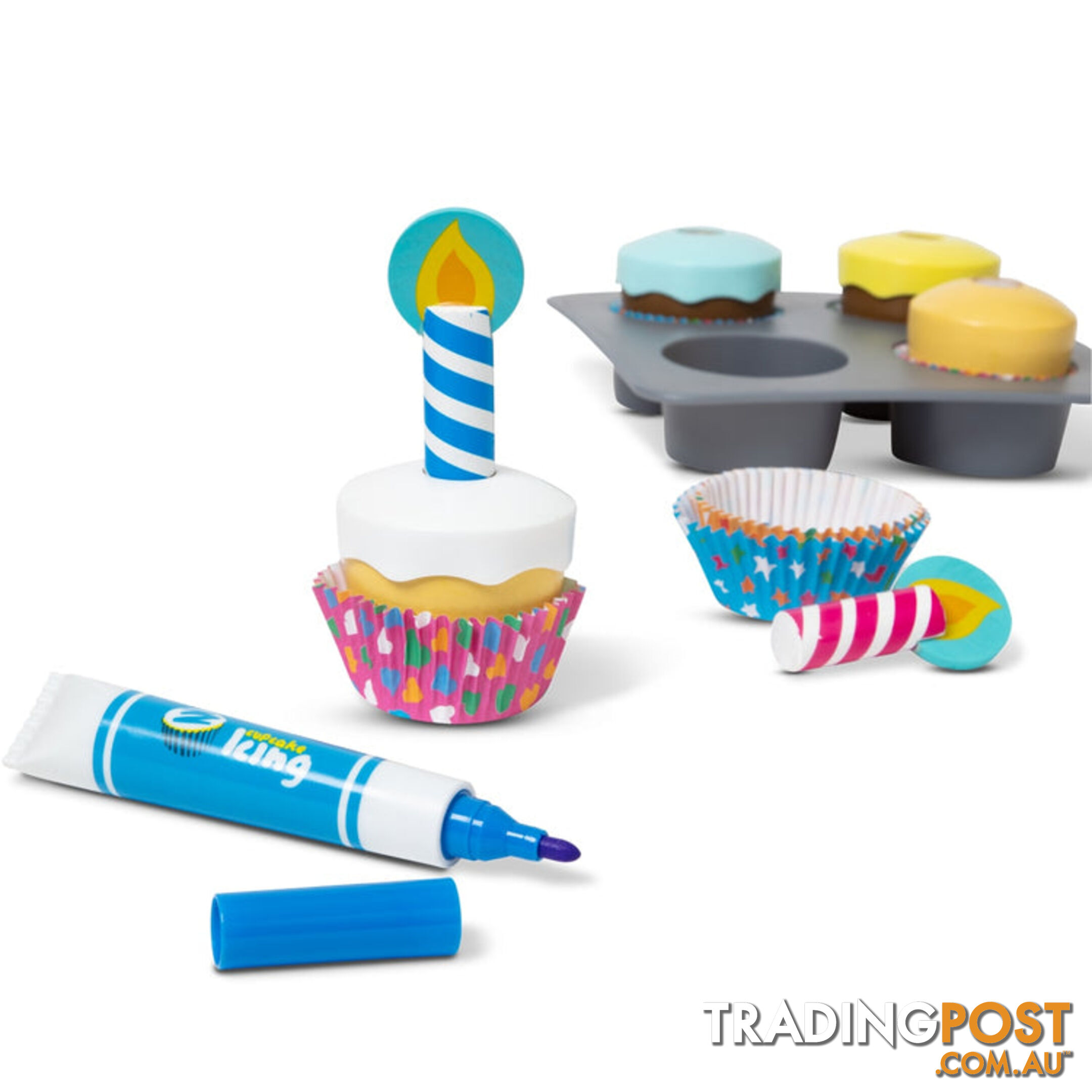 Melissa & Doug - Bake & Decorate Cupcake Set - Mdmnd4019 - 000772040198