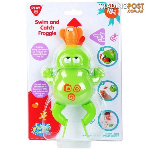 Swim And Catch Froggie Bath Toy Playgo Toys Ent. Ltd Art63998 - 4892401019042