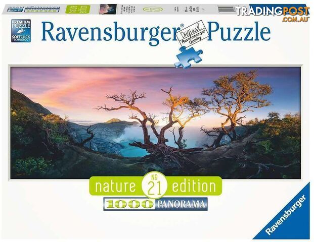 Ravensburger - Across Sulfuric Acid Lake Mt Ljen Jigsaw Puzzle 1000pc - Mdrb17094 - 4005556170944