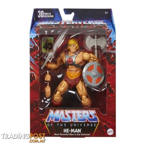 Masters Of The Universe® Masterverseâ„¢ He-man® 40th Anniversary Action Figure - Mahjh58 - 194735086412