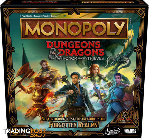 Monopoly - Monopoly Dungeons And Dragons Movie Honor Among Thieves Game - Hasbro - Hbf6219ga01 - 195166206028