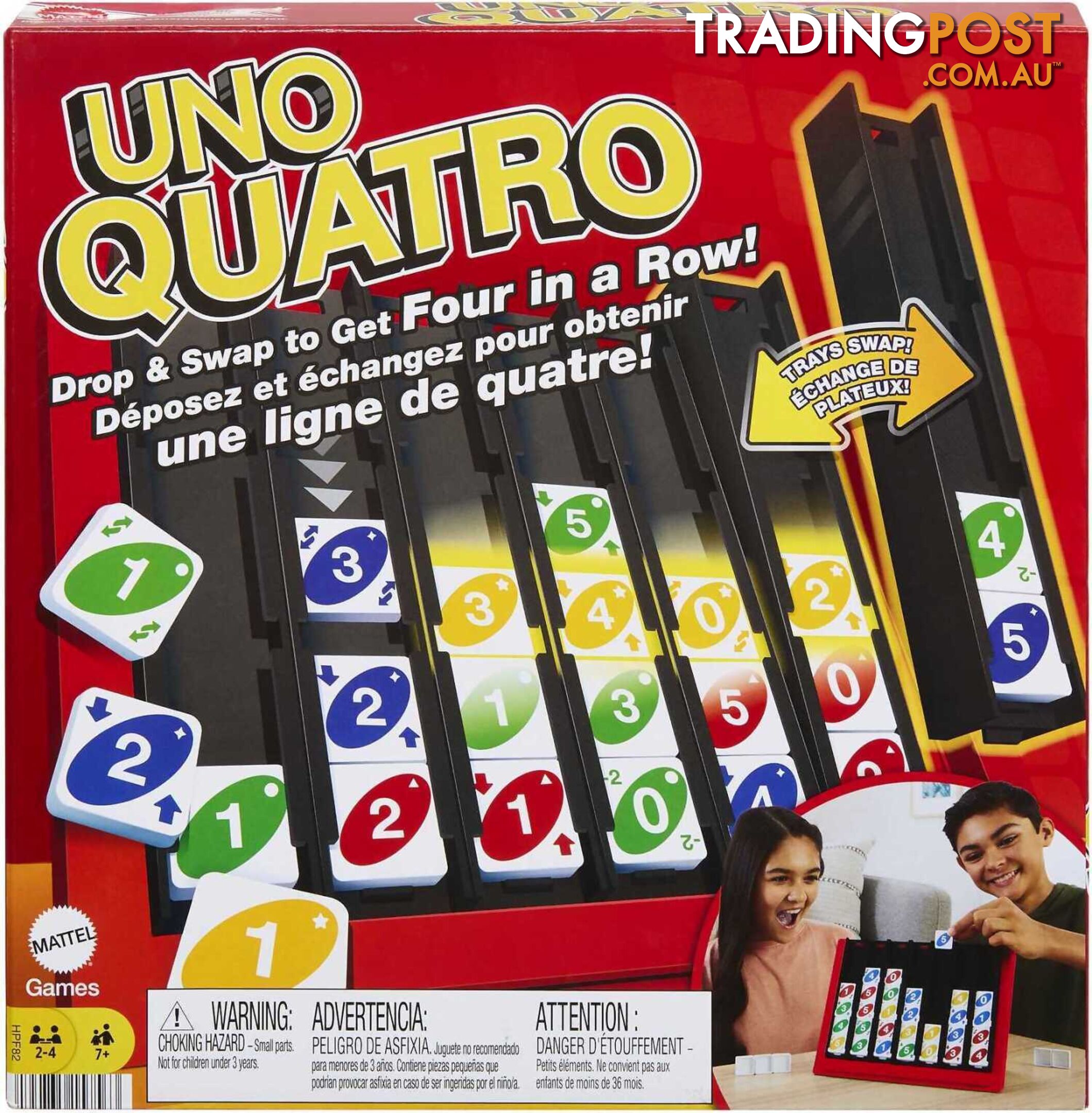 Uno - Quatro Game Adult Family And Game Night - Mahpf82 - 194735157563