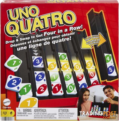 Uno - Quatro Game Adult Family And Game Night - Mahpf82 - 194735157563