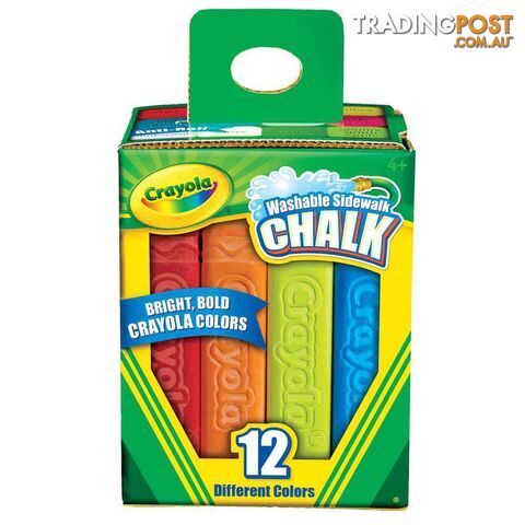 Crayola - 12 Pack Sidewalk Chalk Boxed - Bs512012 - 071662612122