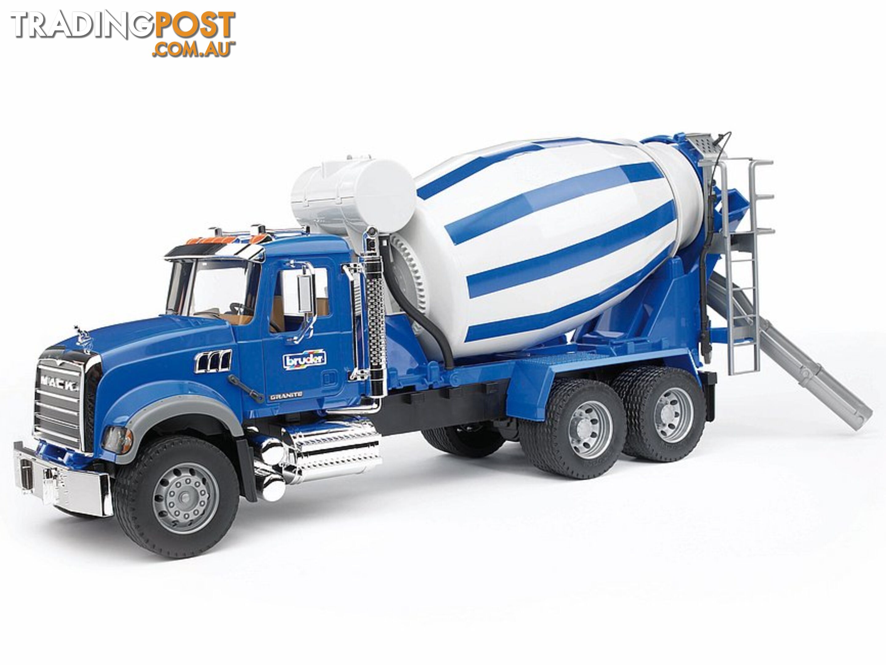 Bruder Mack Granite Cement Mixer - Bruder Construction 02814 - 4001702028145