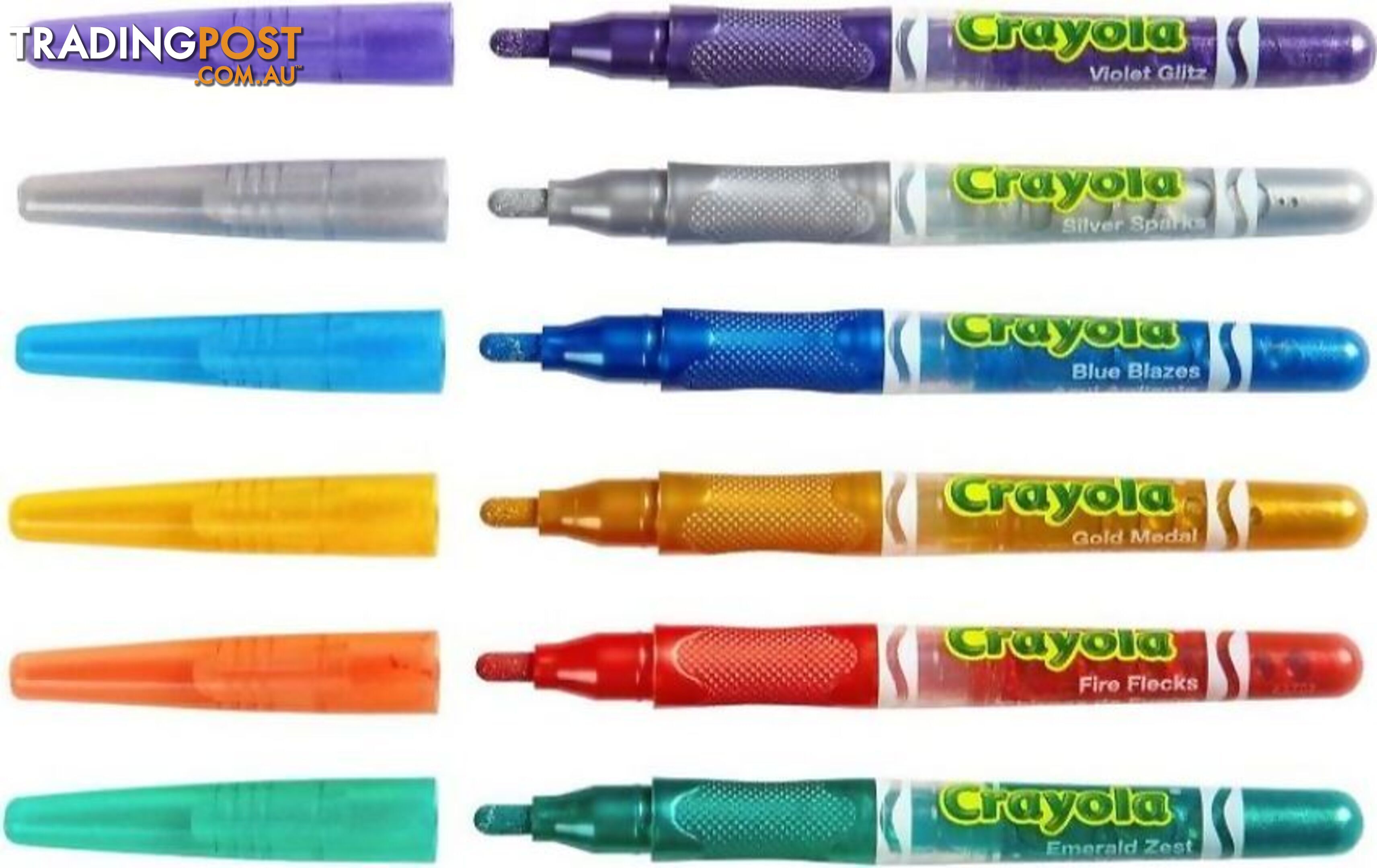 Crayola - Glitter Marker 6pk - Bs588629 - 071662286293