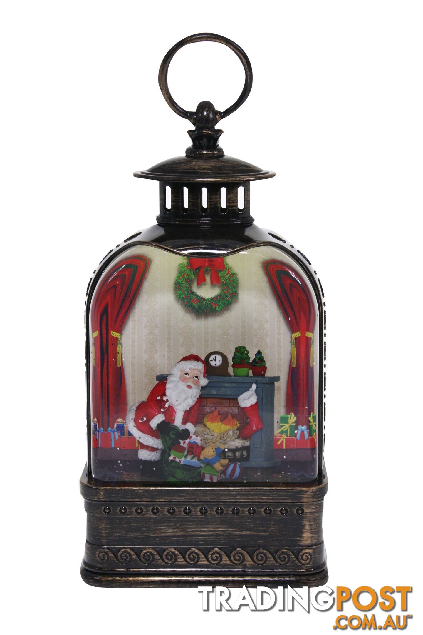 Cotton Candy - Xmas Brass Lantern Medium Santa Gifts - Ccxac407 - 9353468016610