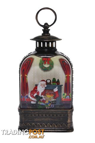 Cotton Candy - Xmas Brass Lantern Medium Santa Gifts - Ccxac407 - 9353468016610