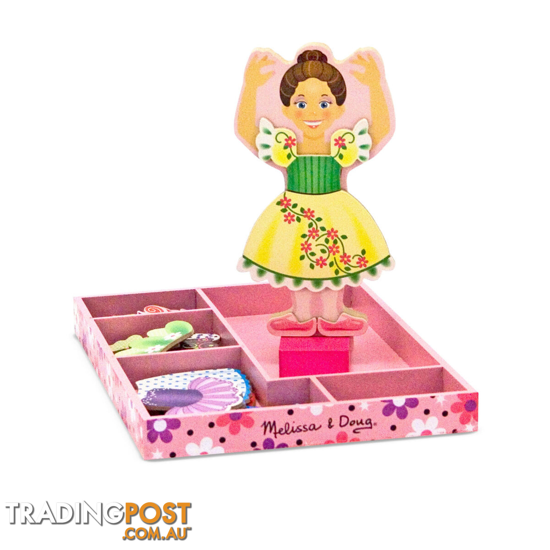 Melissa & Doug - Nina Ballerina Magnetic Dress-up Set   Mdmnd3554 - 000772035545