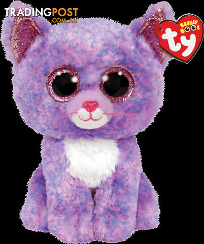 Ty - Beanie Boos - Cassidy Lavender Cat Small 15cm - Bg36248 - 008421362486