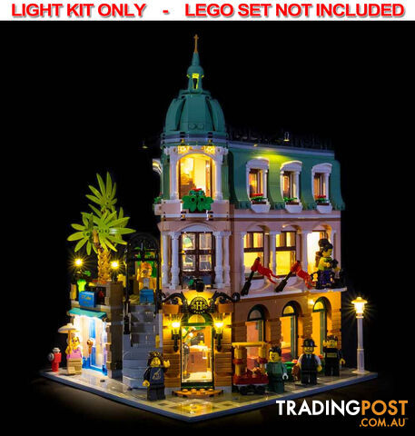 LIGHT KIT for LEGO Boutique Hotel 10297 - Light My Bricks - 744109767784