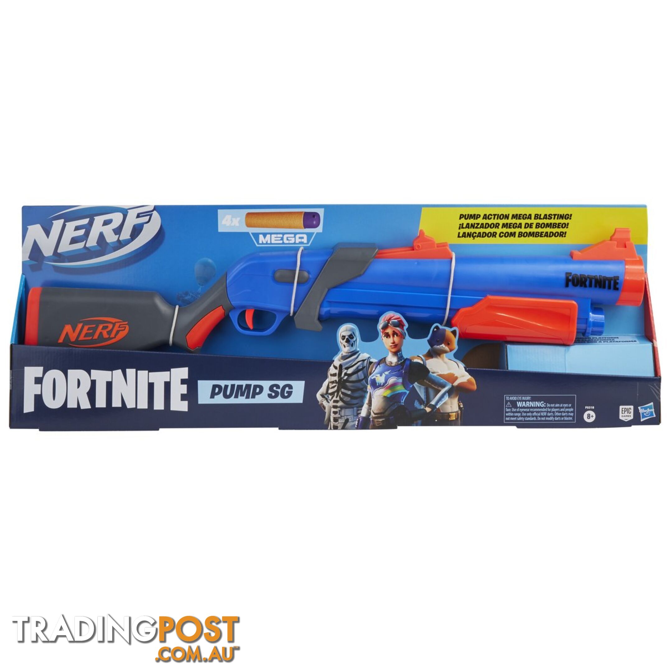 Nerf Fortnite Mega Dart SG Blaster - Hbf0317 - 630509994069